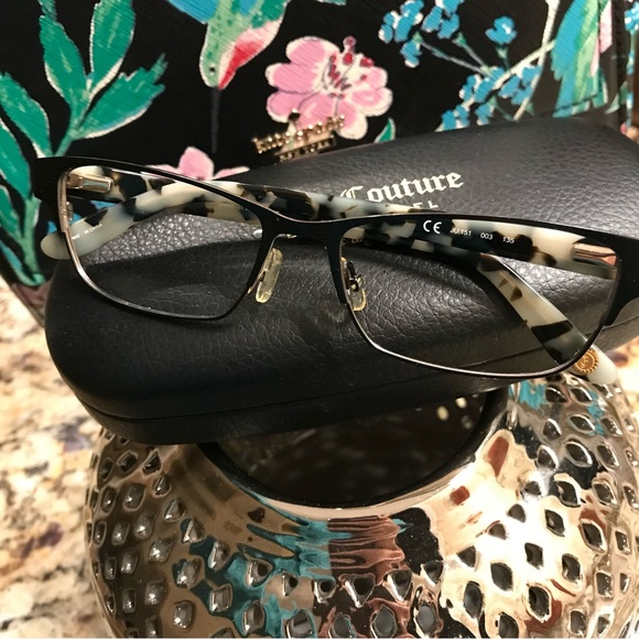 New Designer Frames Black Label Juicy Couture Full Rim Eye Glasses Frames Luxury - Picture 2 of 9